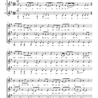 Mari Amor "Salve Regina" naiskoorile 1.lk pilt / for female choir 1. page image