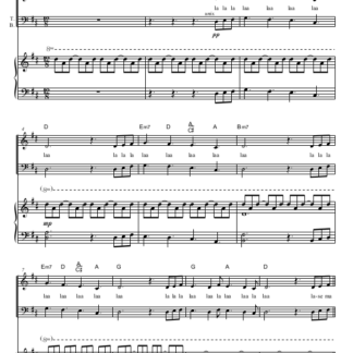 Kadri Voorand / Triin Soomets "Ära mind lahti lase / Hold On To Me" SATB Mixed Choir klaviir / piano score 1lk pilt / 1 page image